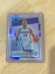 2020-21 Donruss Optic Robert Woodard II #187 Silver Holo Prizm Rated Rookie Kings
